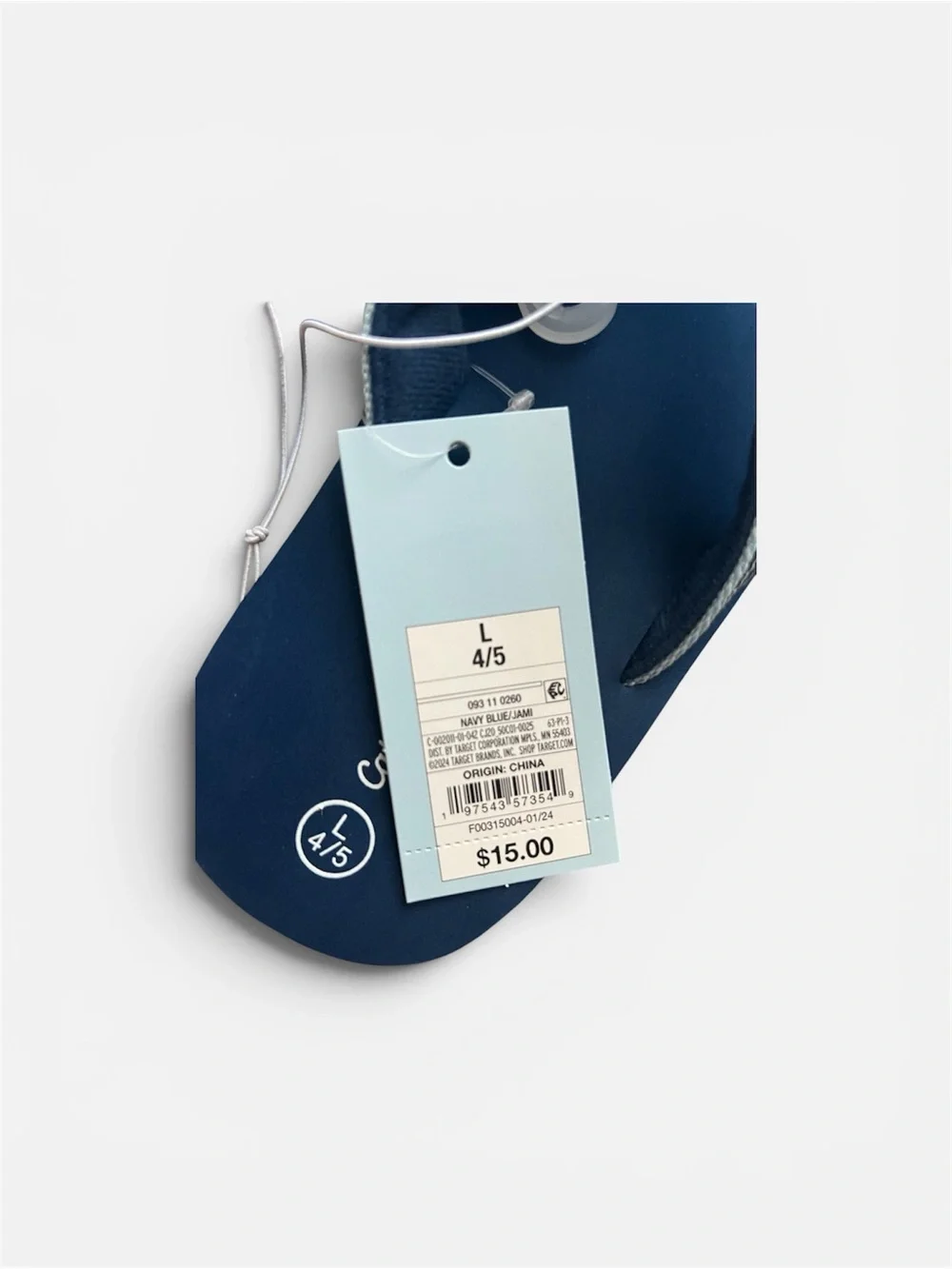Cat & Jack Kids' Jami Flip Flop Sandals in Navy Blue